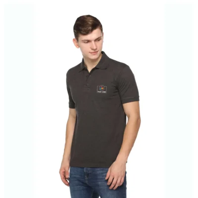 Buy Fas-Tees Polo T-Shirt - Charcoal Grey in bulk for Corporate Gifting | Corporate Gyft