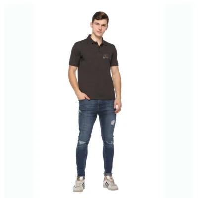 Buy Fas-Tees Polo T-Shirt - Charcoal Grey in bulk for Corporate Gifting | Corporate Gyft