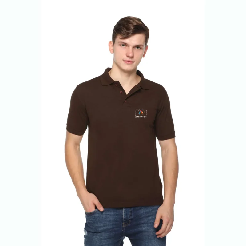 Buy Fas-Tees Polo T-Shirt - Brown in bulk for Corporate Gifting | Corporate Gyft