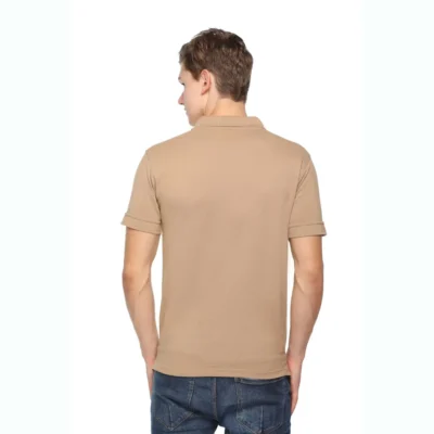 Buy Fas-Tees Polo T-Shirt - Dark Beige in bulk for Corporate Gifting | Corporate Gyft