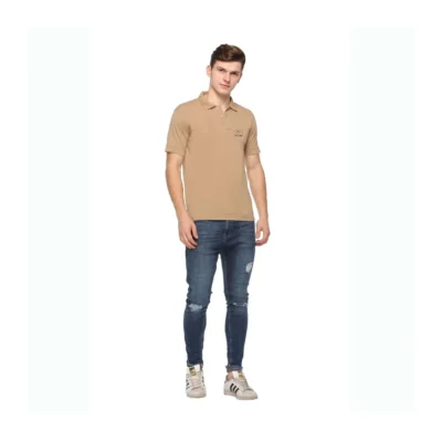 Buy Fas-Tees Polo T-Shirt - Dark Beige in bulk for Corporate Gifting | Corporate Gyft