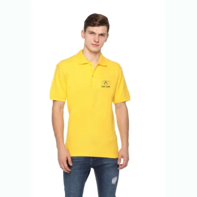 Buy Fas-Tees Polo T-Shirt - Yellow in bulk for Corporate Gifting | Corporate Gyft