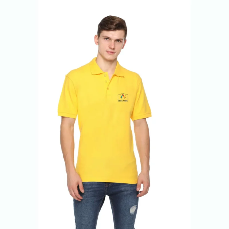 Buy Fas-Tees Polo T-Shirt - Yellow in bulk for Corporate Gifting | Corporate Gyft