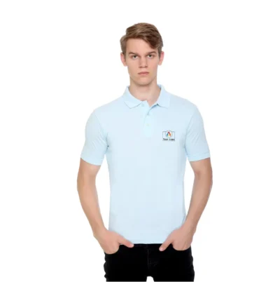 Buy Fas-Tees Polo T-Shirt - Ice Blue in bulk for Corporate Gifting | Corporate Gyft