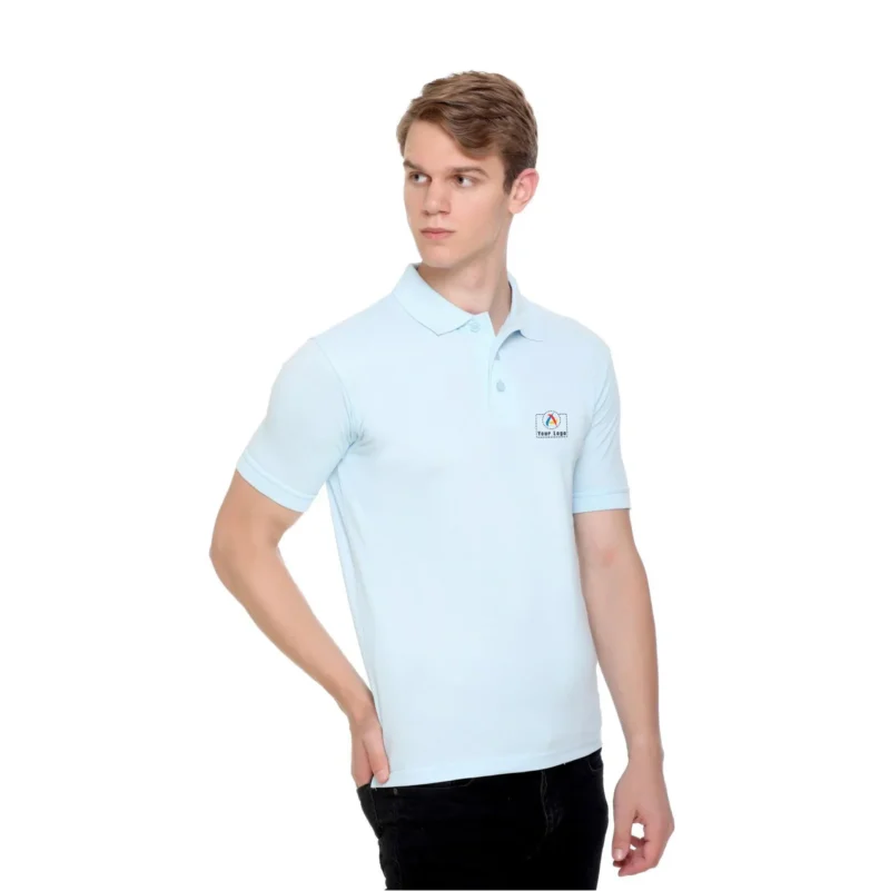 Buy Fas-Tees Polo T-Shirt - Ice Blue in bulk for Corporate Gifting | Corporate Gyft
