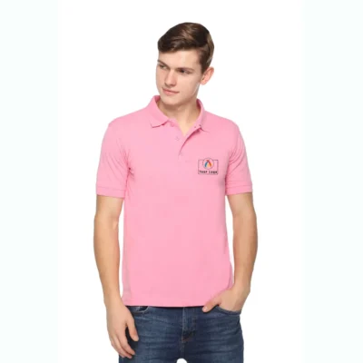 Buy Fas-Tees Polo T-Shirt - Pink in bulk for Corporate Gifting | Corporate Gyft