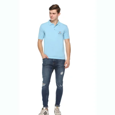 Buy Fas-Tees Polo T-Shirt - Sky Blue in bulk for Corporate Gifting | Corporate Gyft