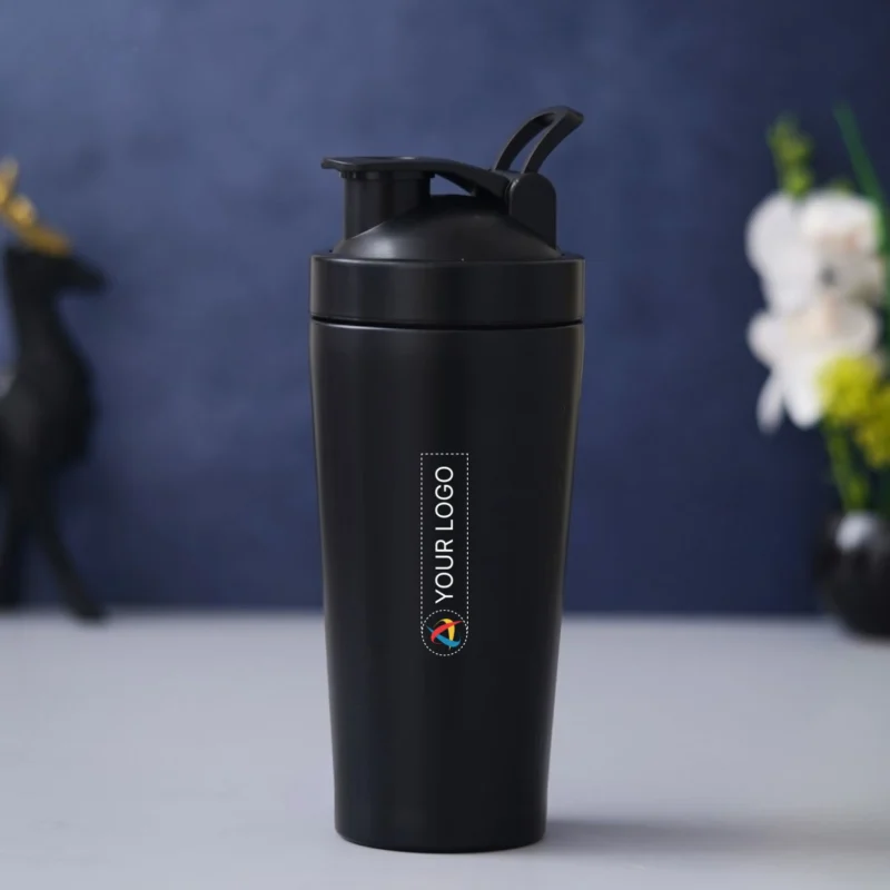 Buy Stainless Steel Gym Shaker - Black in bulk for Corporate Gifting | Corporate Gyft