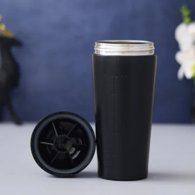 Buy Stainless Steel Gym Shaker - Black in bulk for Corporate Gifting | Corporate Gyft