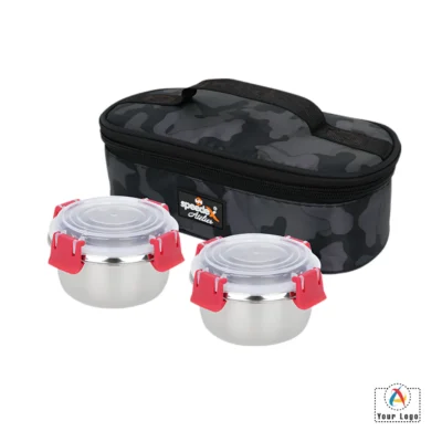 Buy Cutemeals Lunch Box Set of 2 - Red in bulk for Corporate Gifting | Corporate Gyft
