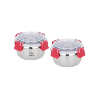 Buy Cutemeals Lunch Box Set of 2 - Red in bulk for Corporate Gifting | Corporate Gyft