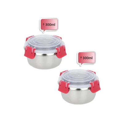 Buy Cutemeals Lunch Box Set of 2 - Red in bulk for Corporate Gifting | Corporate Gyft