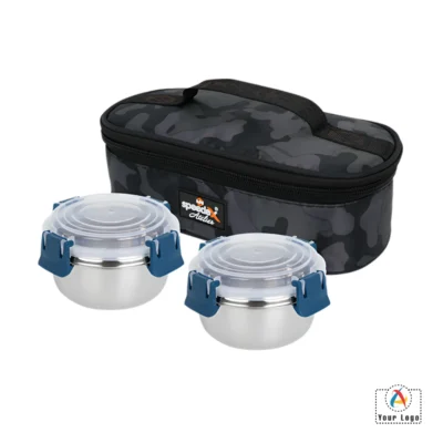 Buy Cutemeals Lunch Box Set of 2 - Blue in bulk for Corporate Gifting | Corporate Gyft