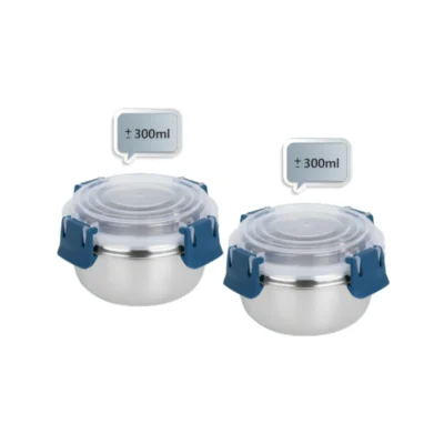 Buy Cutemeals Lunch Box Set of 2 - Blue in bulk for Corporate Gifting | Corporate Gyft
