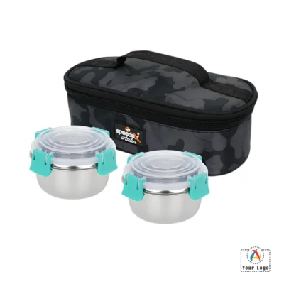 Buy Cutemeals Lunch Box Set of 2 - Green in bulk for Corporate Gifting | Corporate Gyft