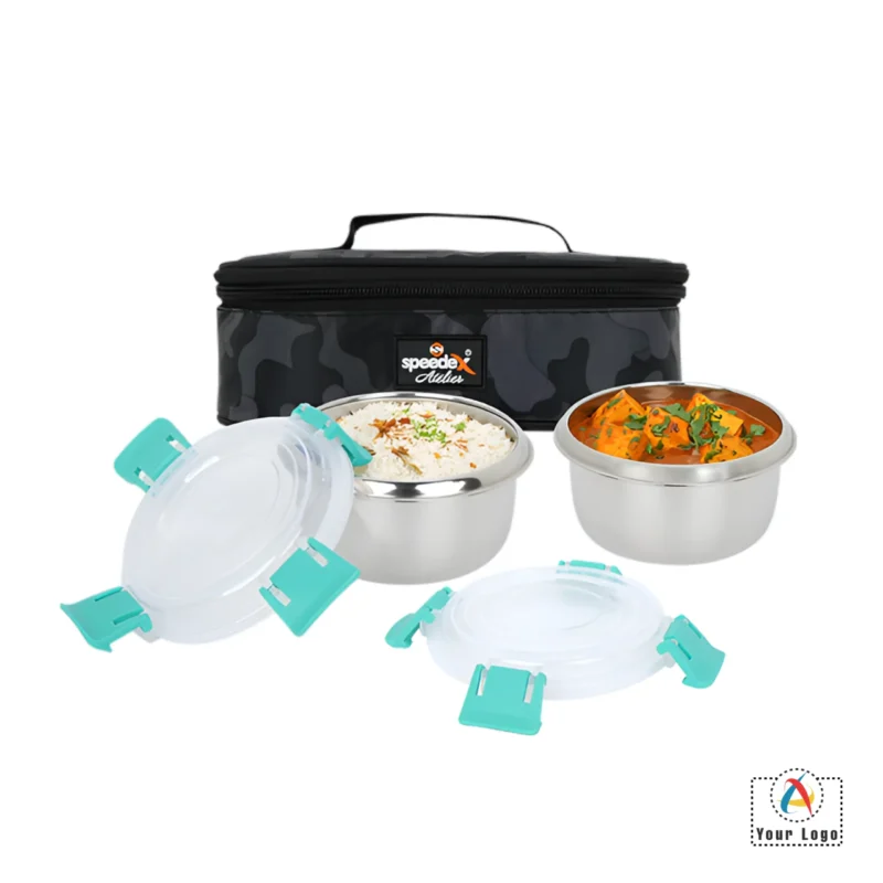 Buy Cutemeals Lunch Box Set of 2 - Green in bulk for Corporate Gifting | Corporate Gyft