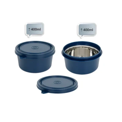 Buy Yummy Ranch Lunch Box Set of 2 - Blue in bulk for Corporate Gifting | Corporate Gyft