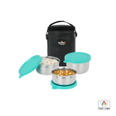 Buy Lunch Pulse Meal Box Set of 3 - Green in bulk for Corporate Gifting | Corporate Gyft