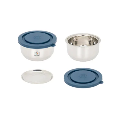 Buy Delight Lunch Box Set of 2 - Blue in bulk for Corporate Gifting | Corporate Gyft
