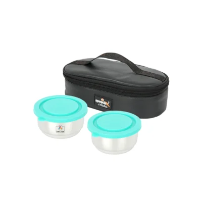 Buy Delight Lunch Box Set of 2 - Green in bulk for Corporate Gifting | Corporate Gyft