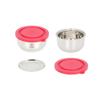 Buy Delight Lunch Box Set of 2 - Red in bulk for Corporate Gifting | Corporate Gyft