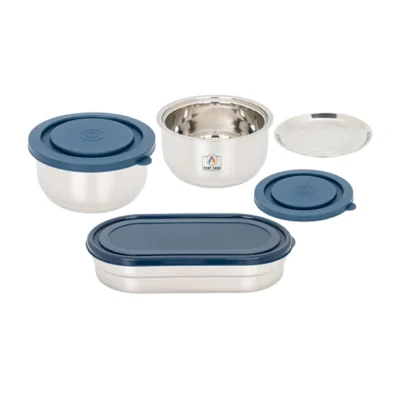 Buy Fresh N Hot Lunch Box Set of 3 - Blue in bulk for Corporate Gifting | Corporate Gyft