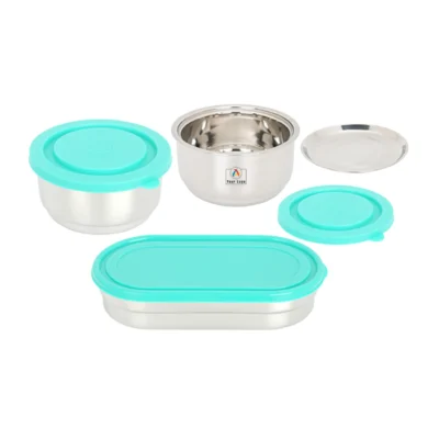 Buy Fresh N Hot Lunch Box Set of 3 - Green in bulk for Corporate Gifting | Corporate Gyft