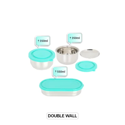 Buy Fresh N Hot Lunch Box Set of 3 - Green in bulk for Corporate Gifting | Corporate Gyft