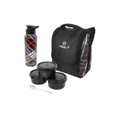 Buy Lunchmate Meal Set of 4 - Black in bulk for Corporate Gifting | Corporate Gyft