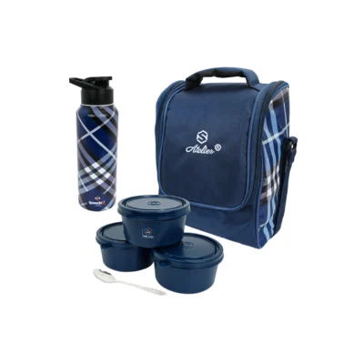 Buy Lunchmate Meal Set of 4 - Blue in bulk for Corporate Gifting | Corporate Gyft