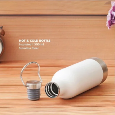 Buy Thermal Steel Bottle White in bulk for Corporate Gifting | Corporate Gyft