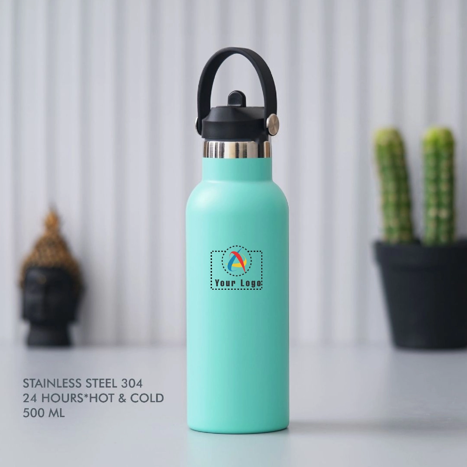 24 Hour Hot and Cold Steel Bottle - Green Buy 24 Hour Hot and Cold Steel Bottle - Green in bulk for Corporate Gifting | Corporate Gyft