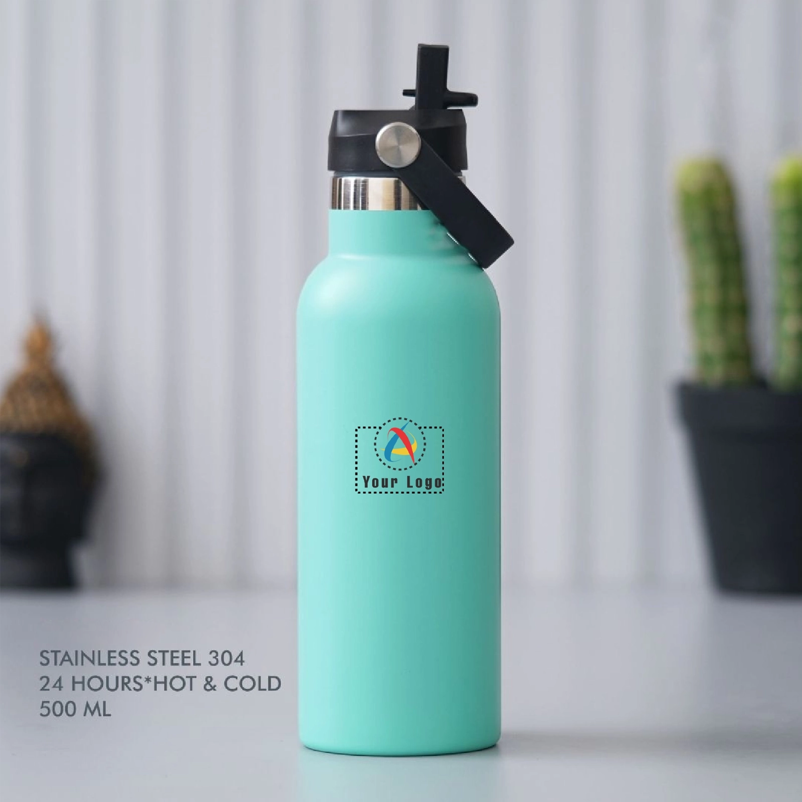 24 Hour Hot and Cold Steel Bottle - Green Buy 24 Hour Hot and Cold Steel Bottle - Green in bulk for Corporate Gifting | Corporate Gyft