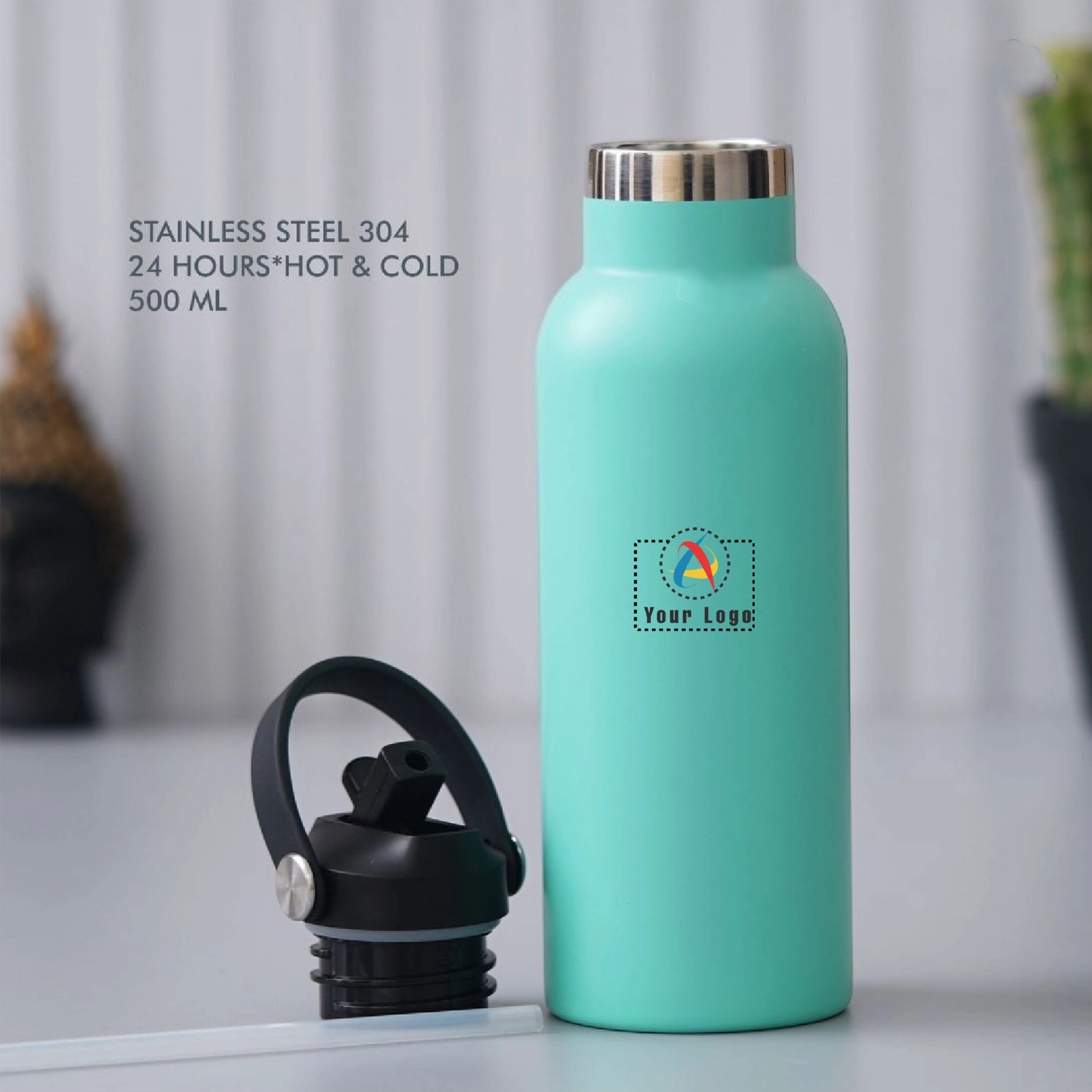 24 Hour Hot and Cold Steel Bottle - Green Buy 24 Hour Hot and Cold Steel Bottle - Green in bulk for Corporate Gifting | Corporate Gyft