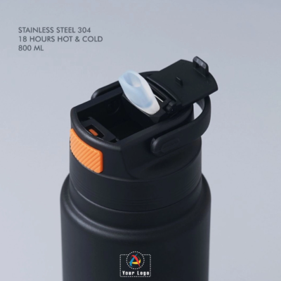 Buy Premium Hot and Cold Stainless Steel Bottle - Black in bulk for Corporate Gifting | Corporate Gyft