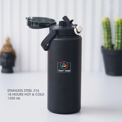 Buy Stainless Steel Hot and Cold Bottle 1200 ML in bulk for Corporate Gifting | Corporate Gyft