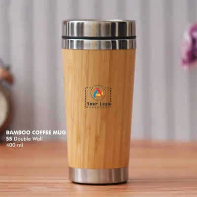 Buy Eco Bamboo Thermal Mug in bulk for Corporate Gifting | Corporate Gyft