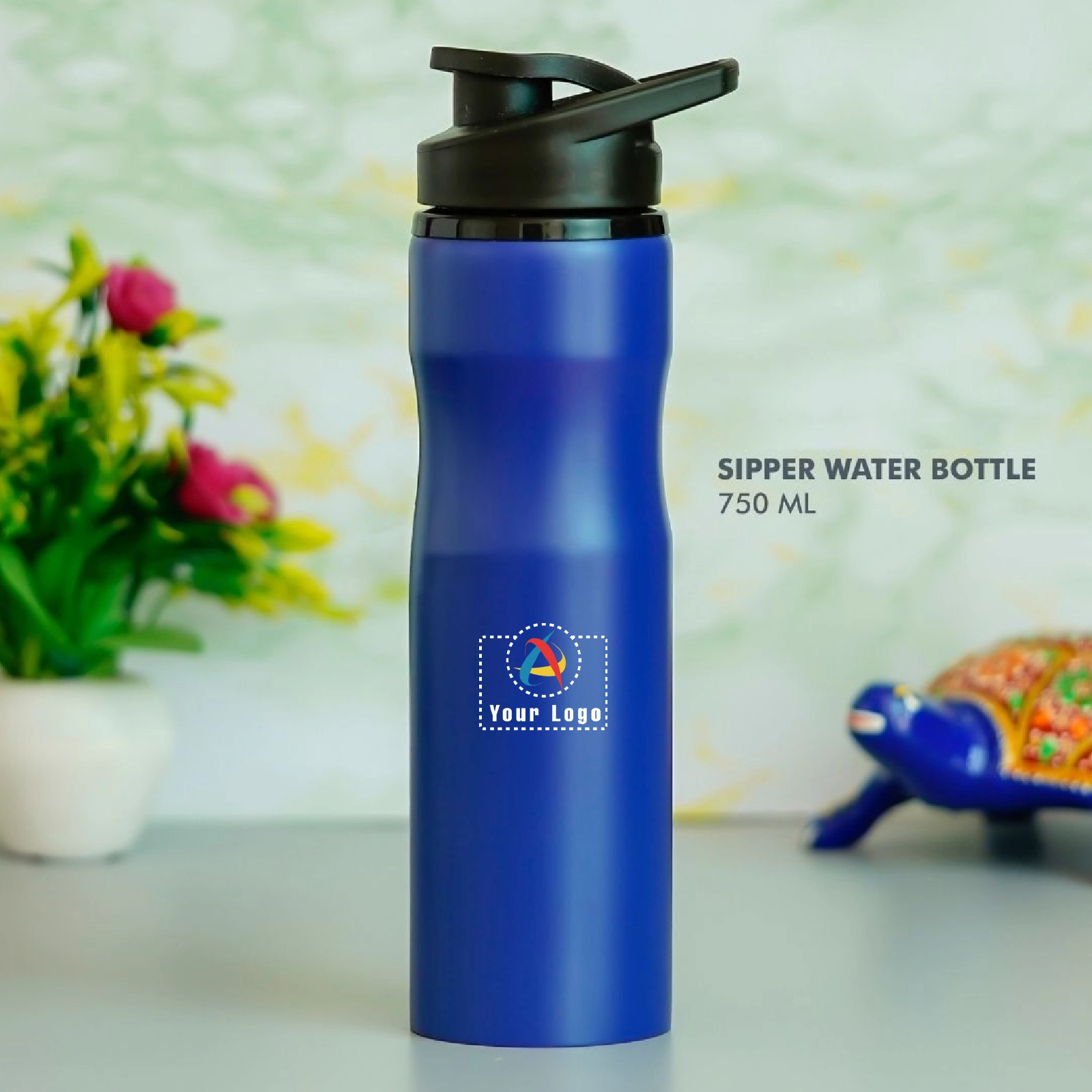 Travel Stainless Steel Bottle - Blue Buy Travel Stainless Steel Bottle - Blue in bulk for Corporate Gifting | Corporate Gyft