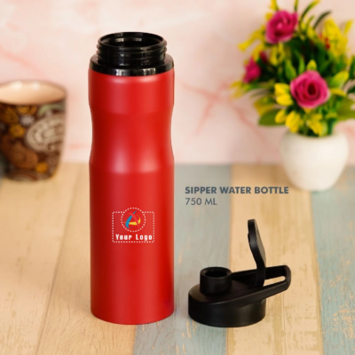 Buy Travel Stainless Steel Bottle - Red in bulk for Corporate Gifting | Corporate Gyft