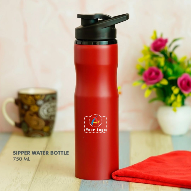 Buy Travel Stainless Steel Bottle - Red in bulk for Corporate Gifting | Corporate Gyft