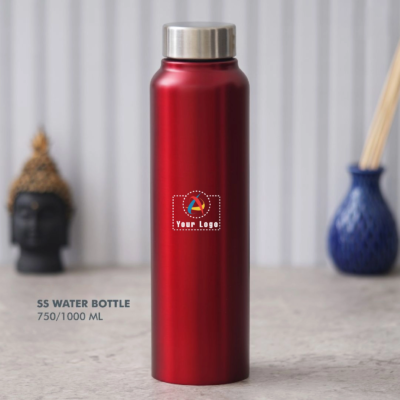 Buy Compact Steel Bottle - Red in bulk for Corporate Gifting | Corporate Gyft