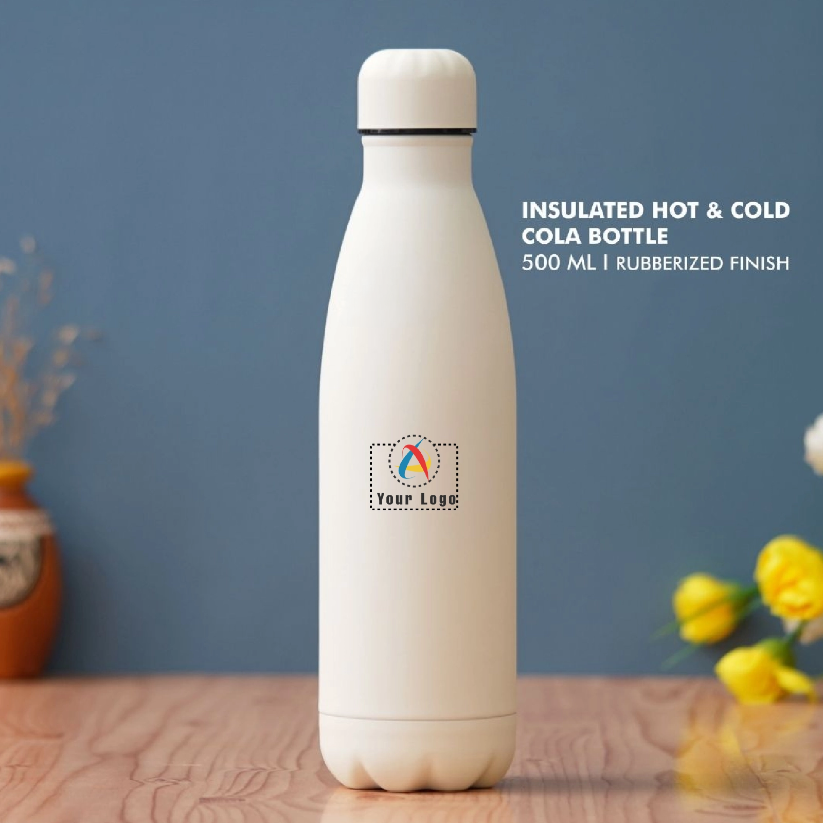 Stainless Steel Thermal Flask - White Buy Stainless Steel Thermal Flask - White in bulk for Corporate Gifting | Corporate Gyft