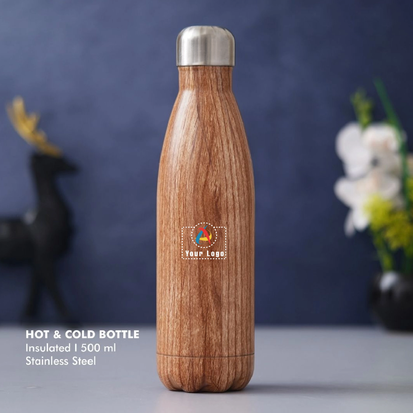 Stainless Steel Thermal Flask - Brown Buy Stainless Steel Thermal Flask - Brown in bulk for Corporate Gifting | Corporate Gyft