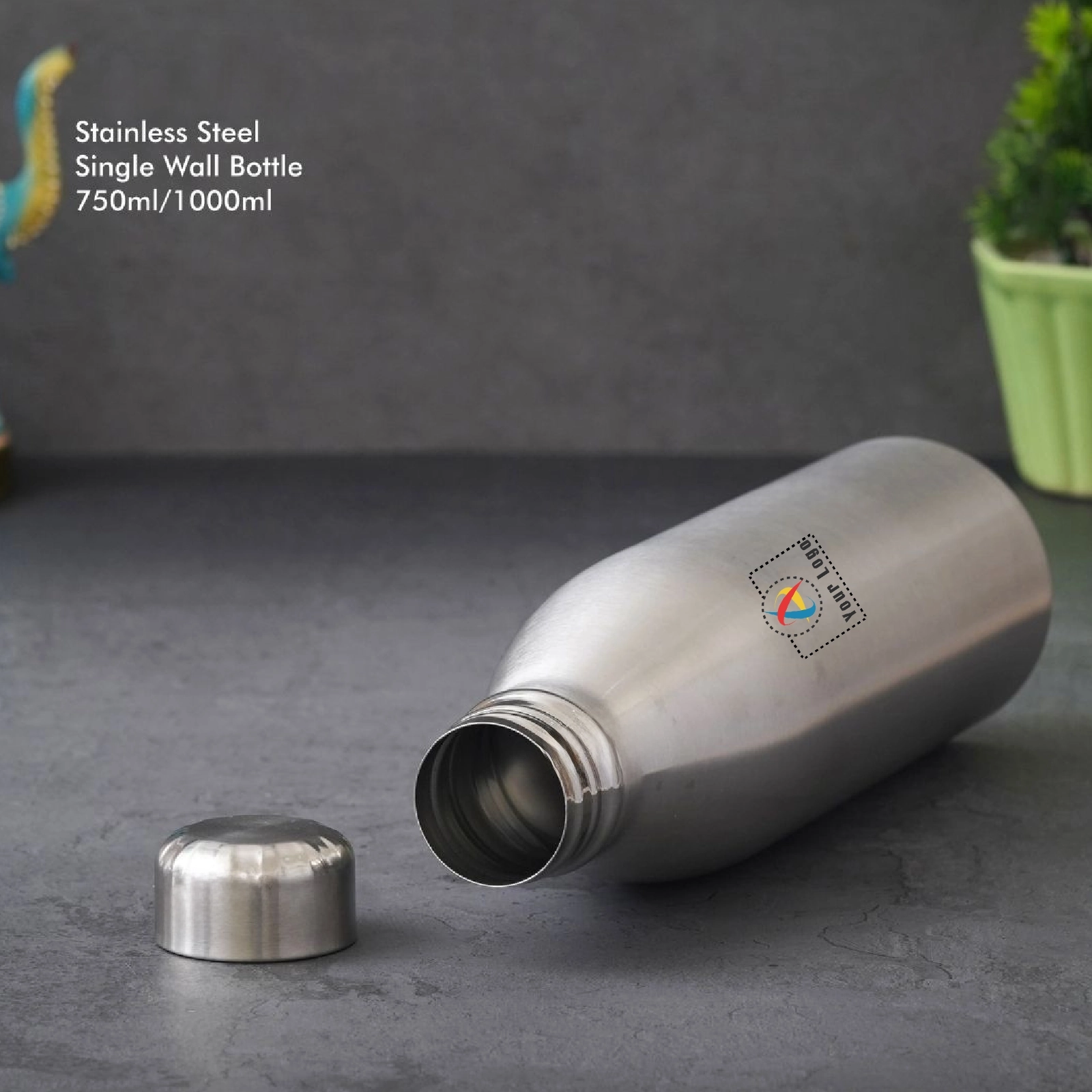 Classic Stainless Steel Bottle Buy Classic Stainless Steel Bottle in bulk for Corporate Gifting | Corporate Gyft