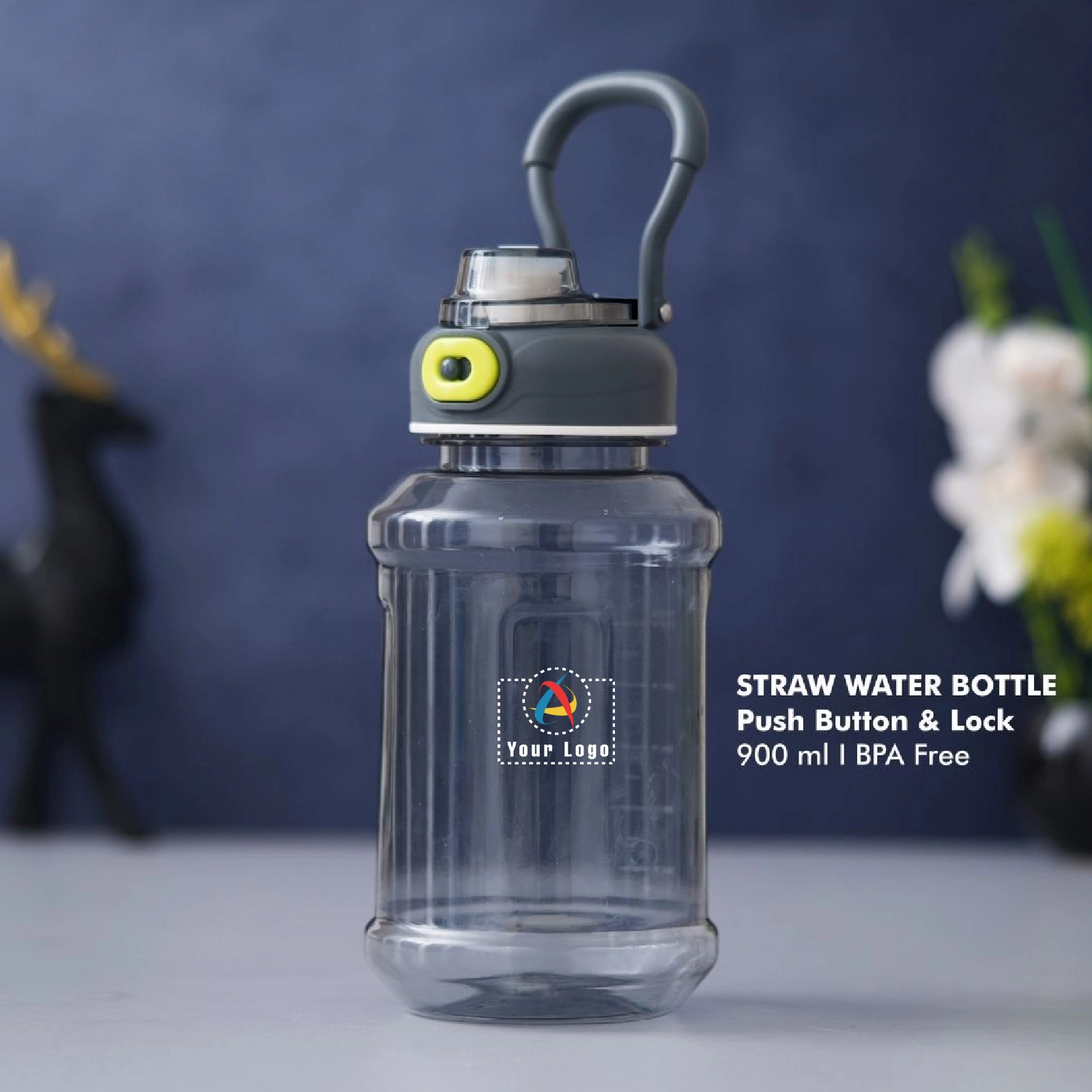 BPA-Free Push Button Straw Bottle Buy BPA-Free Push Button Straw Bottle in bulk for Corporate Gifting | Corporate Gyft