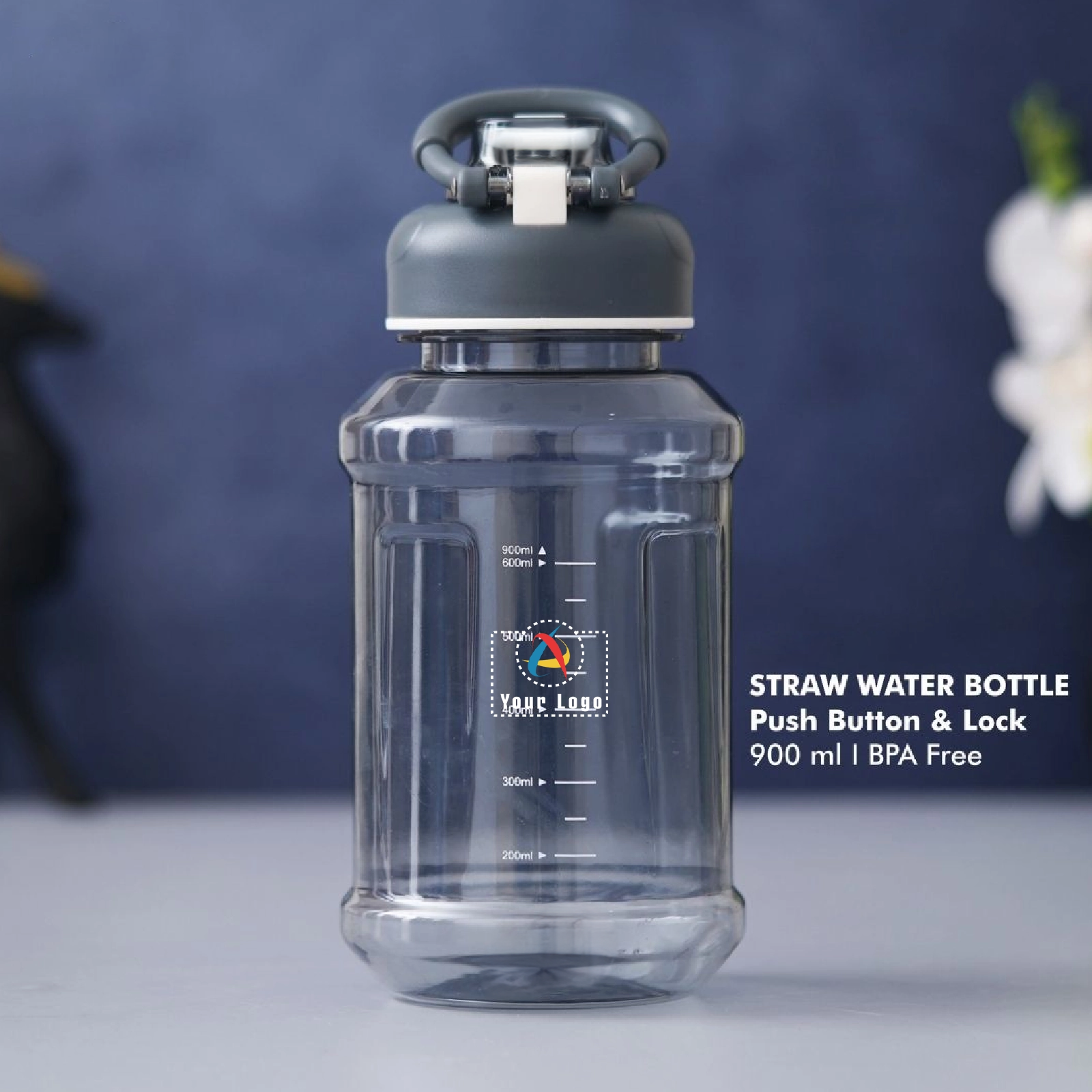 BPA-Free Push Button Straw Bottle Buy BPA-Free Push Button Straw Bottle in bulk for Corporate Gifting | Corporate Gyft