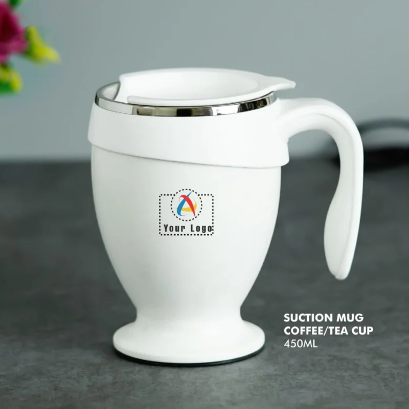 Buy Suction Mug - White in bulk for Corporate Gifting | Corporate Gyft