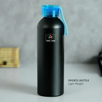 Buy Sports Aluminum Water Bottle - Blue in bulk for Corporate Gifting | Corporate Gyft