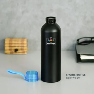 Buy Sports Aluminum Water Bottle - Blue in bulk for Corporate Gifting | Corporate Gyft
