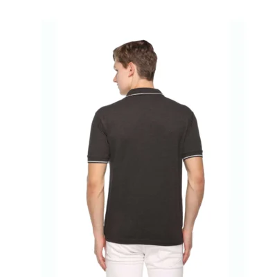 Buy Highline Polo T-Shirt in Charcoal Grey and White in bulk for Corporate Gifting | Corporate Gyft